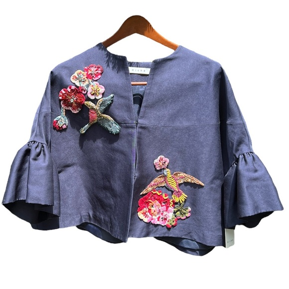 NEW***Embroidered Cropped Jacket**Large $585 - Picture 2 of 4